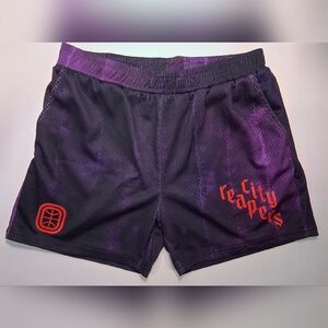 Overtime Mesh Athletic Shorts Men's Medium Purple City Reapers 4.5" Inseam